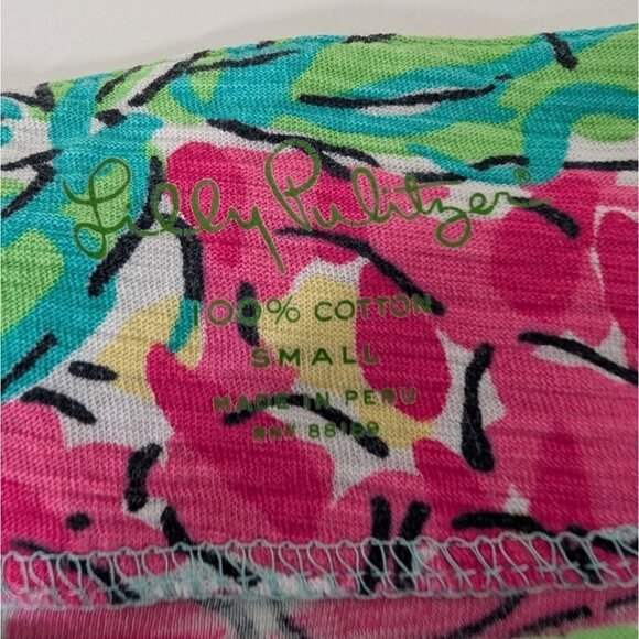 Lilly Pulitzer Cassie Dress Womens Size Small Blue Pineapple Spike The Punch - Picture 3 of 8